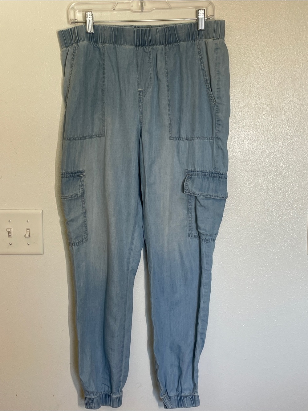 Rewash Light Wash Cargo Joggers